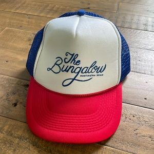 The Bungalow Santa Monica trucker Snap Back Hat, one size, Never Worn